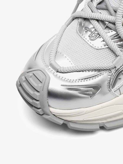 Thesupermade American Retro Invisible Height-enhancing Thick-soled Mecha Sneakers 
