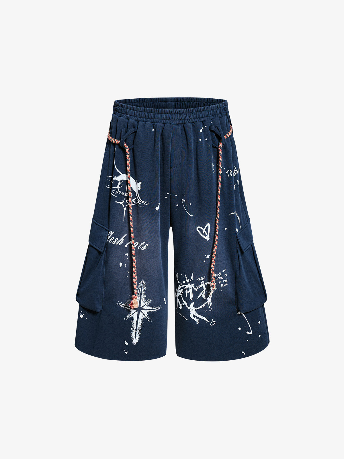 Graffiti Cropped Pants