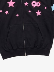 Star Foam Graphic Color Block Sweat Set