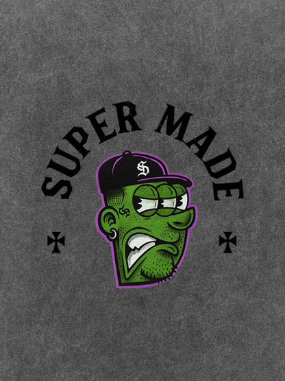 Graphic T-Shirt with Bold Monster Design for Casual Wear 