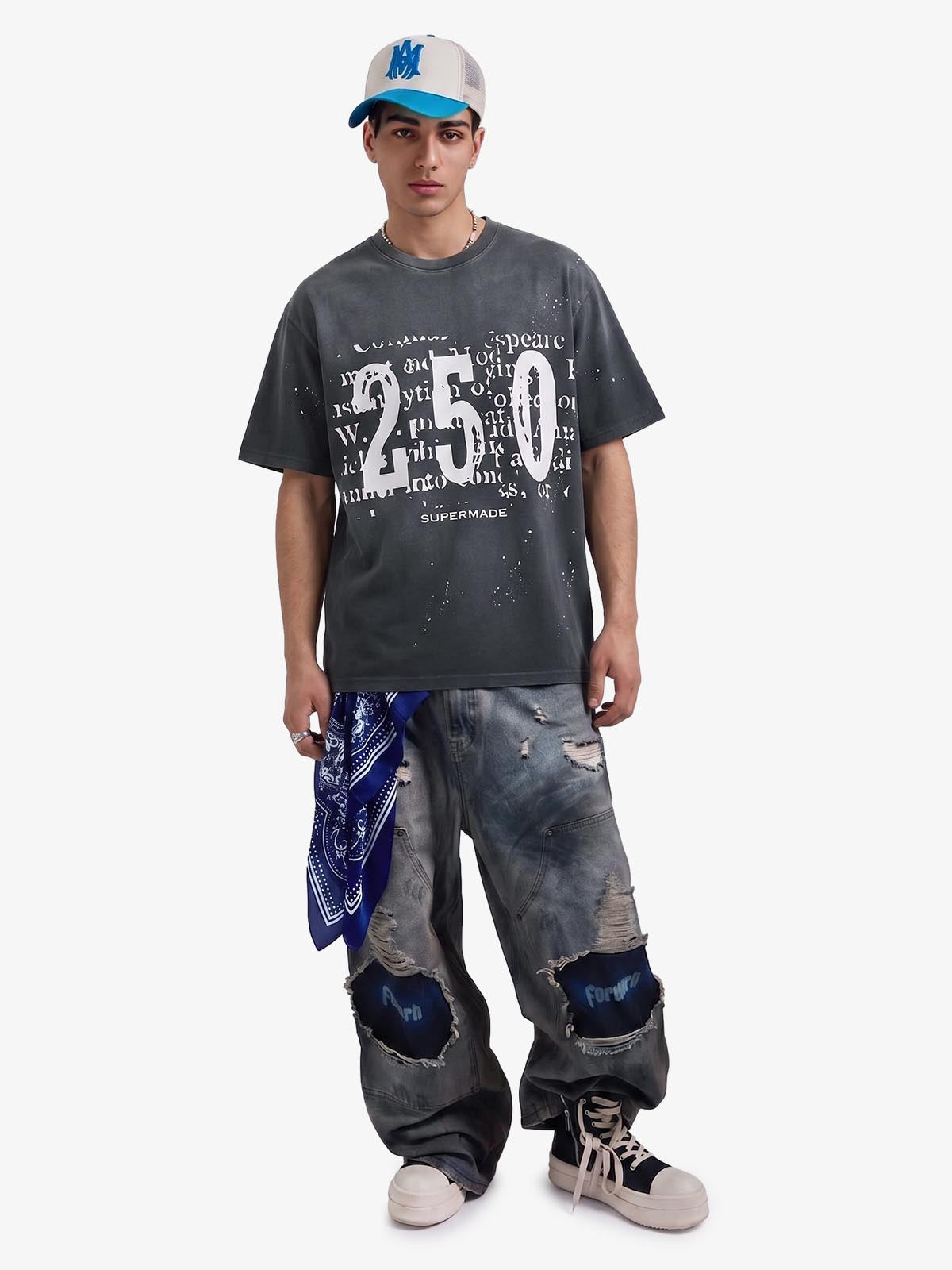 Newspaper Typo 250 Washed T-Shirt 