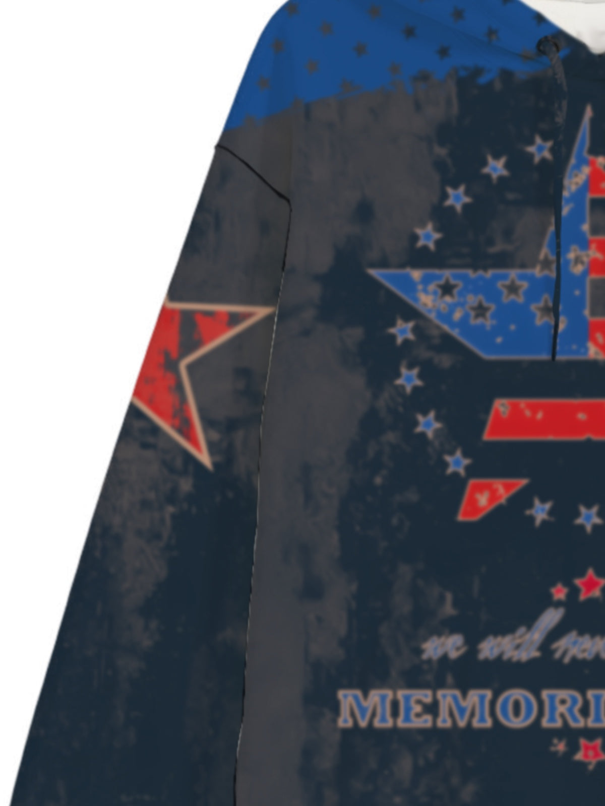 Vintage American Flag Memorial Element Hoodie 