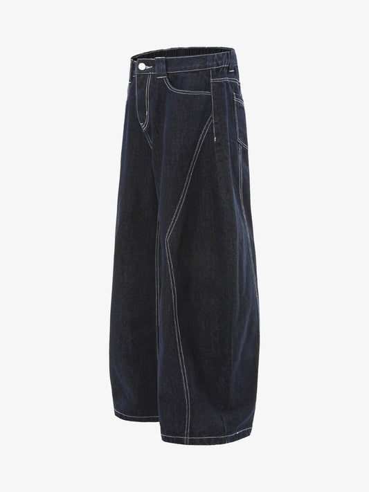 Vintage Topstitched Scimitar Jeans 