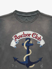 Anchor Graphic Washed Long Sleeve Tee; VTG Dirty Gray / S, VTG Dirty Gray / M, VTG Dirty Gray / L, VTG Dirty Gray / XL