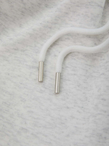 Cotton Blend Pearl Embellished Wide Leg Sweatpants for Women 