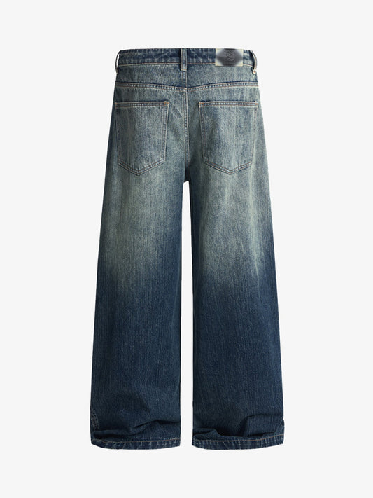 Wide-Leg Denim Trousers for Modern Fashionistas 