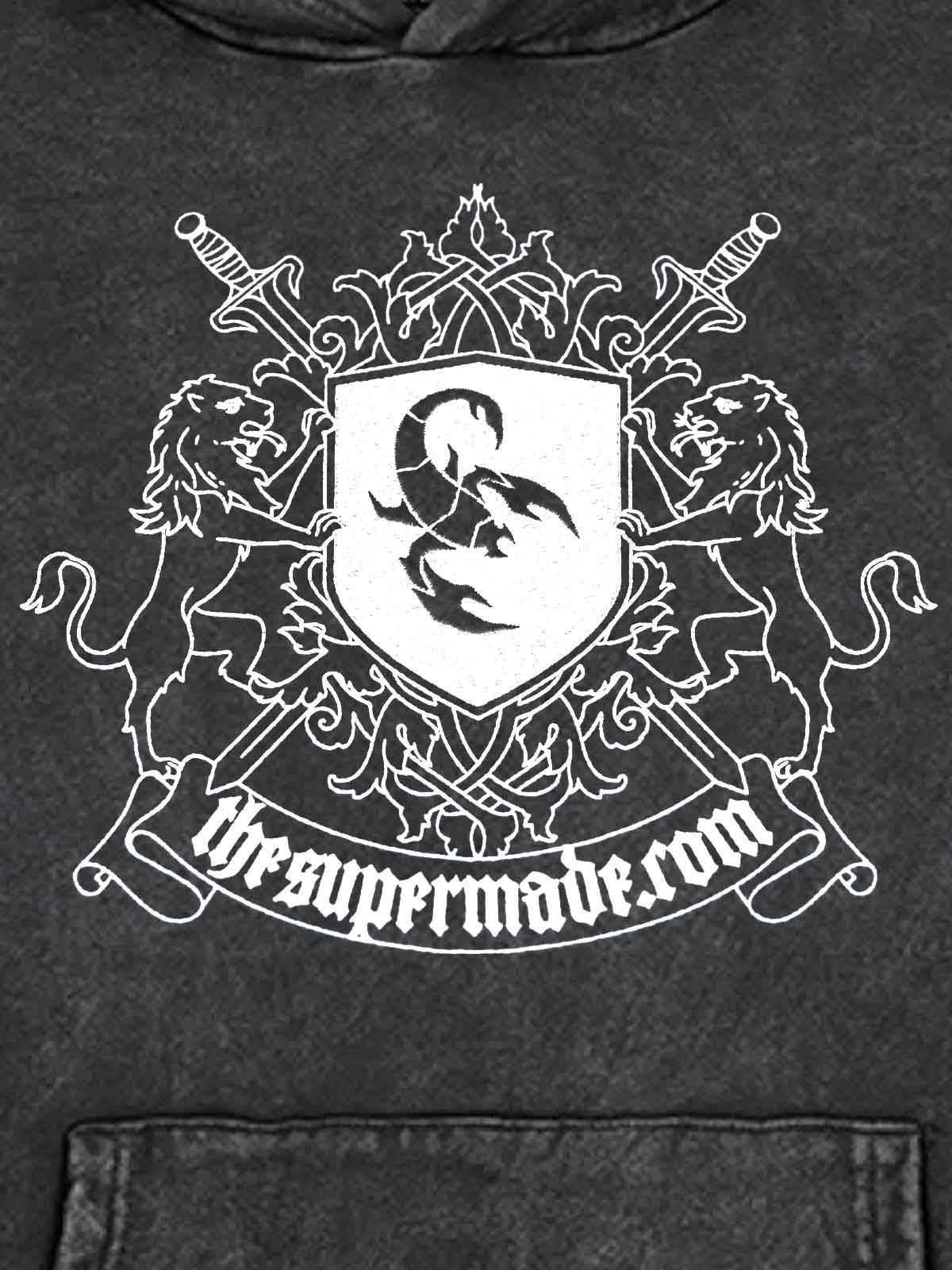 Scorpion Patch Washed Hoodie