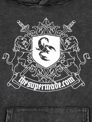 Scorpion Patch Washed Hoodie