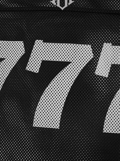 Jersey Letter Print Quick Dry V-neck T-shirt - 2389 