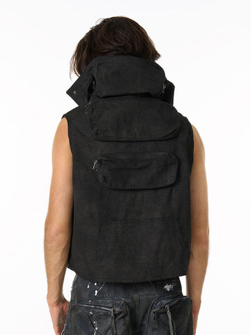 Heavy-Duty Multi-Pocket Multi-Zipper Vest 