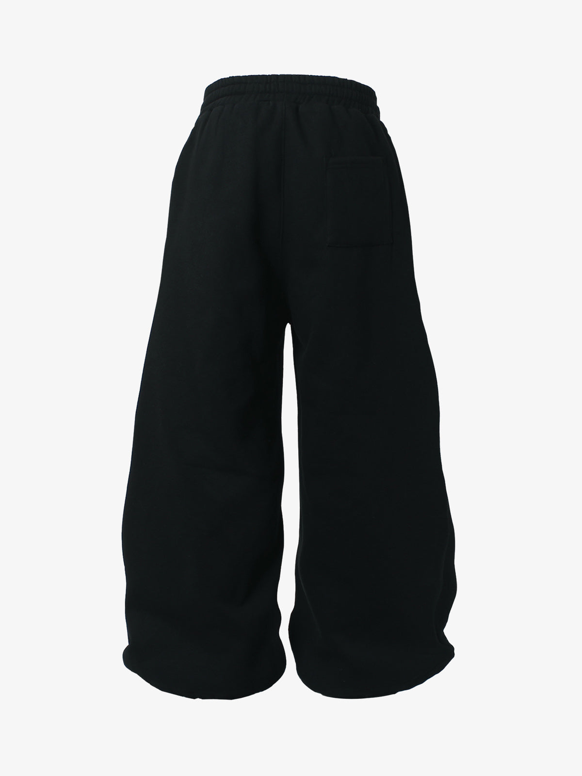 Retro Graphic Fleece-Lined Baggy Sweatpants 