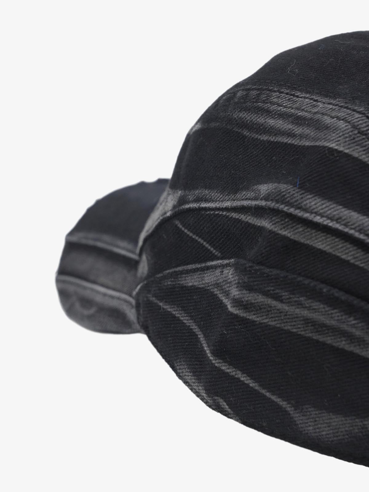 Washed Distressed Panel Baseball Cap 