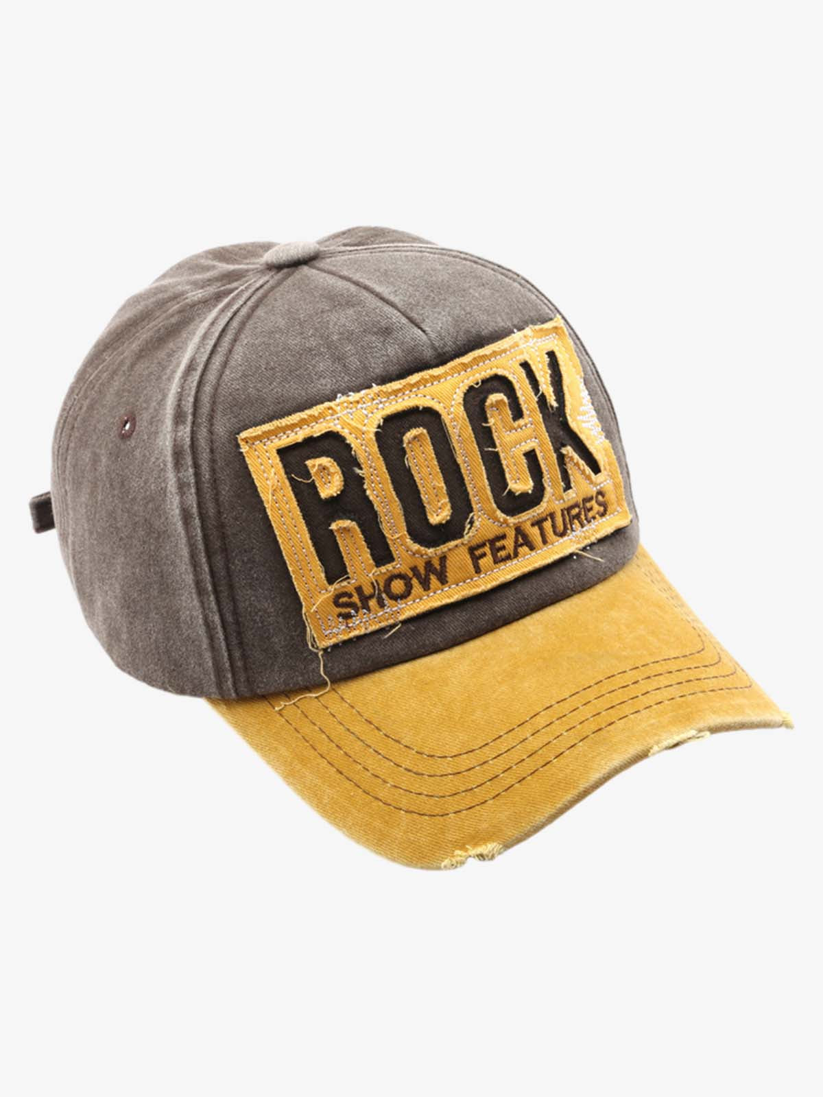 Distressed Baseball Cap with Embroidered Lettering - Perfect for Casual Wear and Outdoor Activities 
