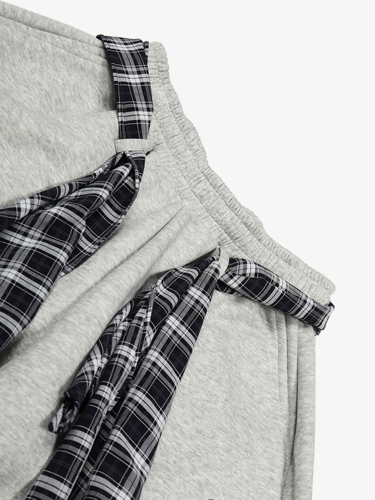 Stylish Wide-Leg Pants with Plaid Tie Belt for Women - Perfect for Casual and Fashionable Looks 