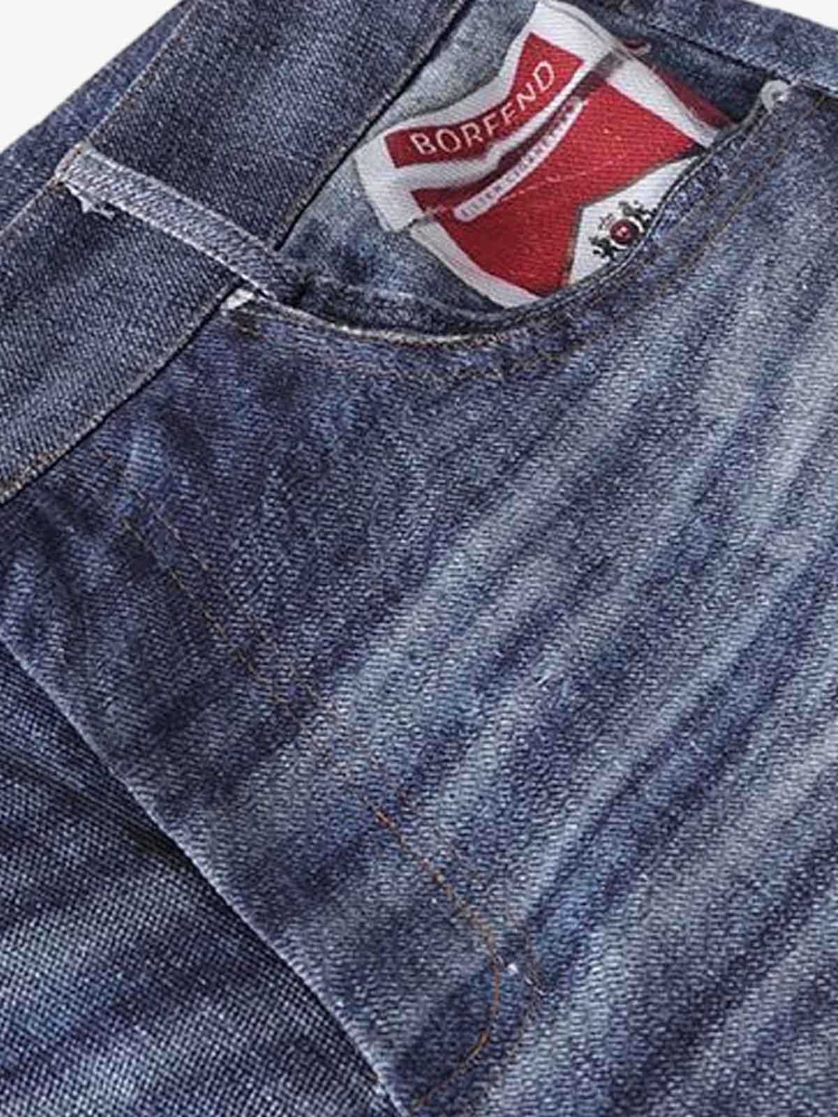 Denim Patchwork Wide Leg Jeans with Graphic Appliques and Distressed Details 