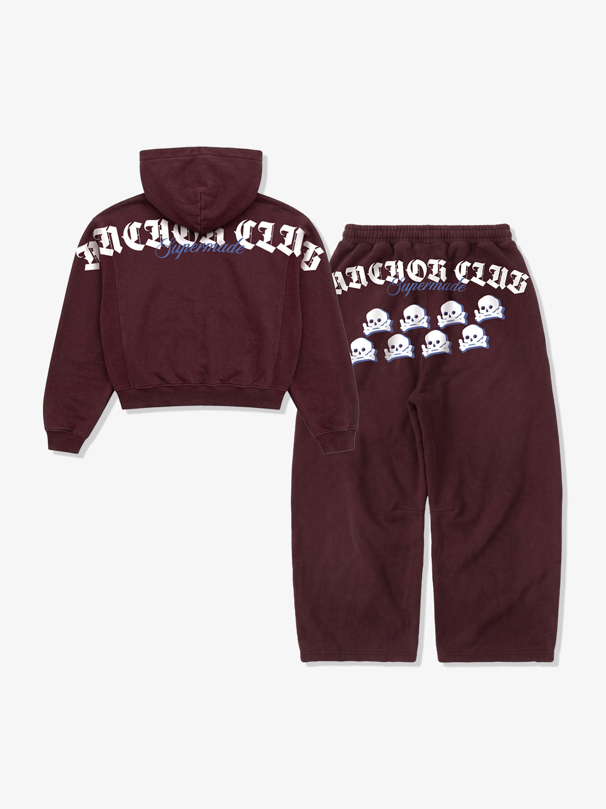Skull Nautical Graphic Heavyweight Hoodie & Sweatpants Set