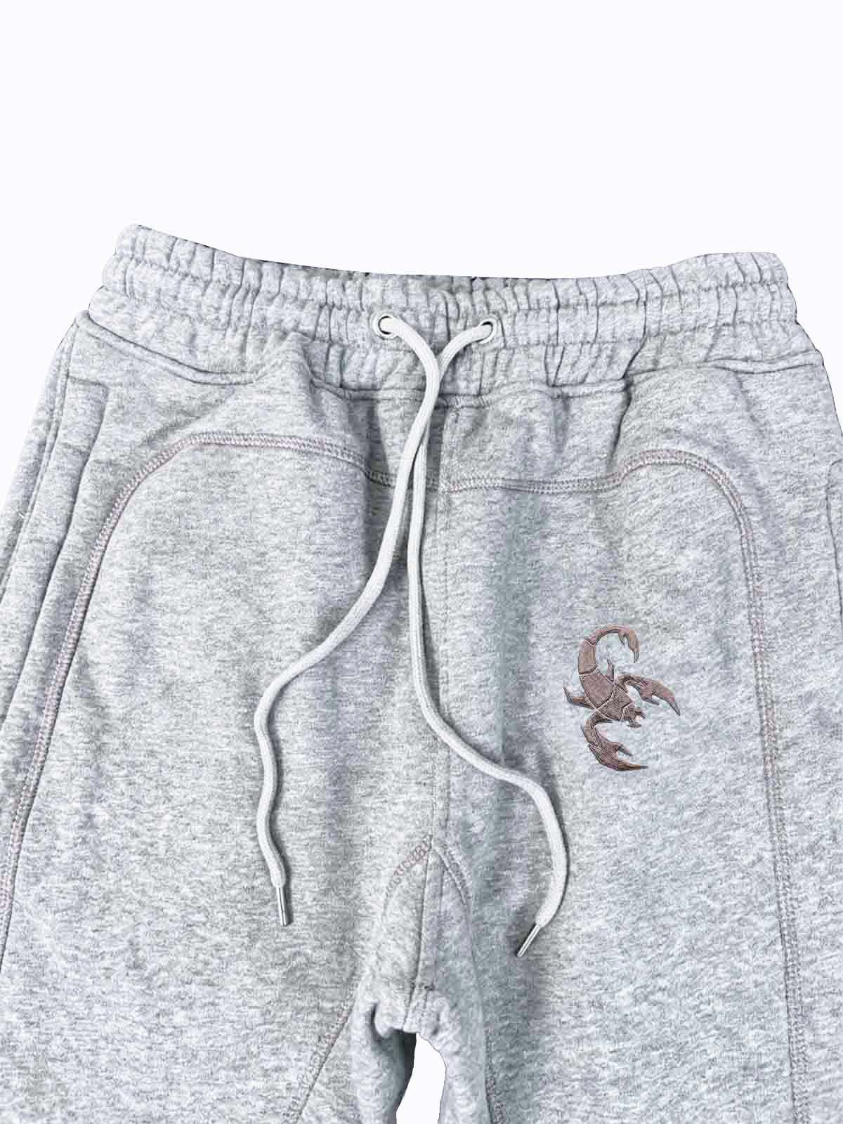 Embroidered Cropped Crewneck Sweatshirt & Relaxed Jogger Set