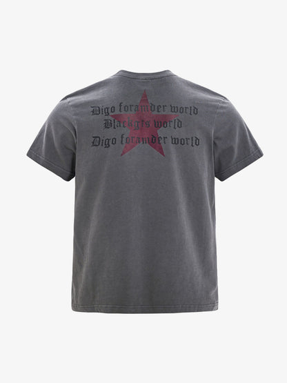 Cyber-Star Gothic Graphic T-Shirt 