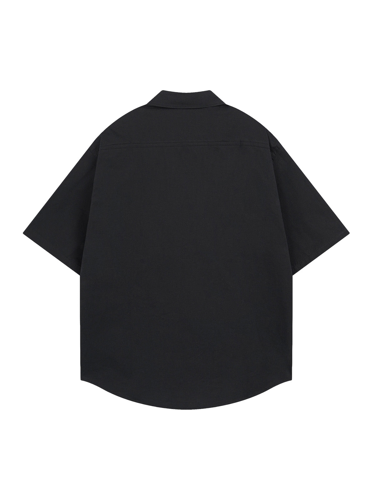 Oversized Graphic Cartoon Letter Print Short-Sleeve Shirt 