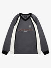 Sweatshirt mit Mesh-Patchwork-Design