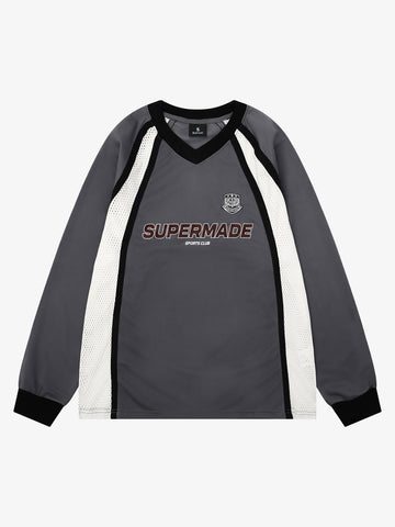 Mesh Patchwork Sweatshirt