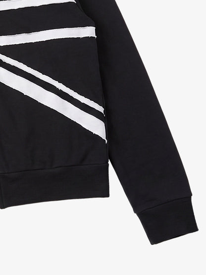 Street Style Union Jack Appliqué Hoodie