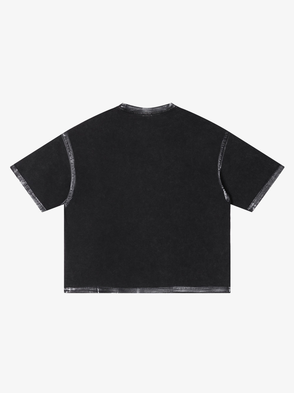 Thesupermade T-Shirt mit Used-Look-Skelett-Grafik und kastenförmiger Passform