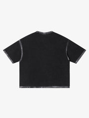 T-shirt à motif squelette vieilli Thesupermade, coupe carrée