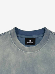 Pinkfarbenes T-Shirt mit Boxmotiv