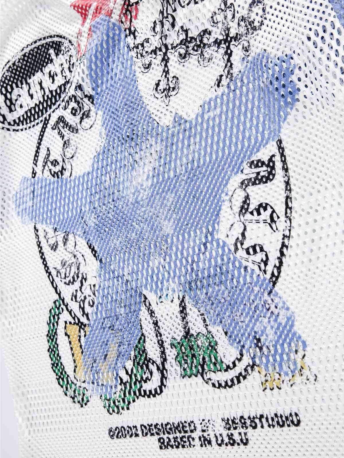 Mesh Digital Sports Print Graphic T-Shirt