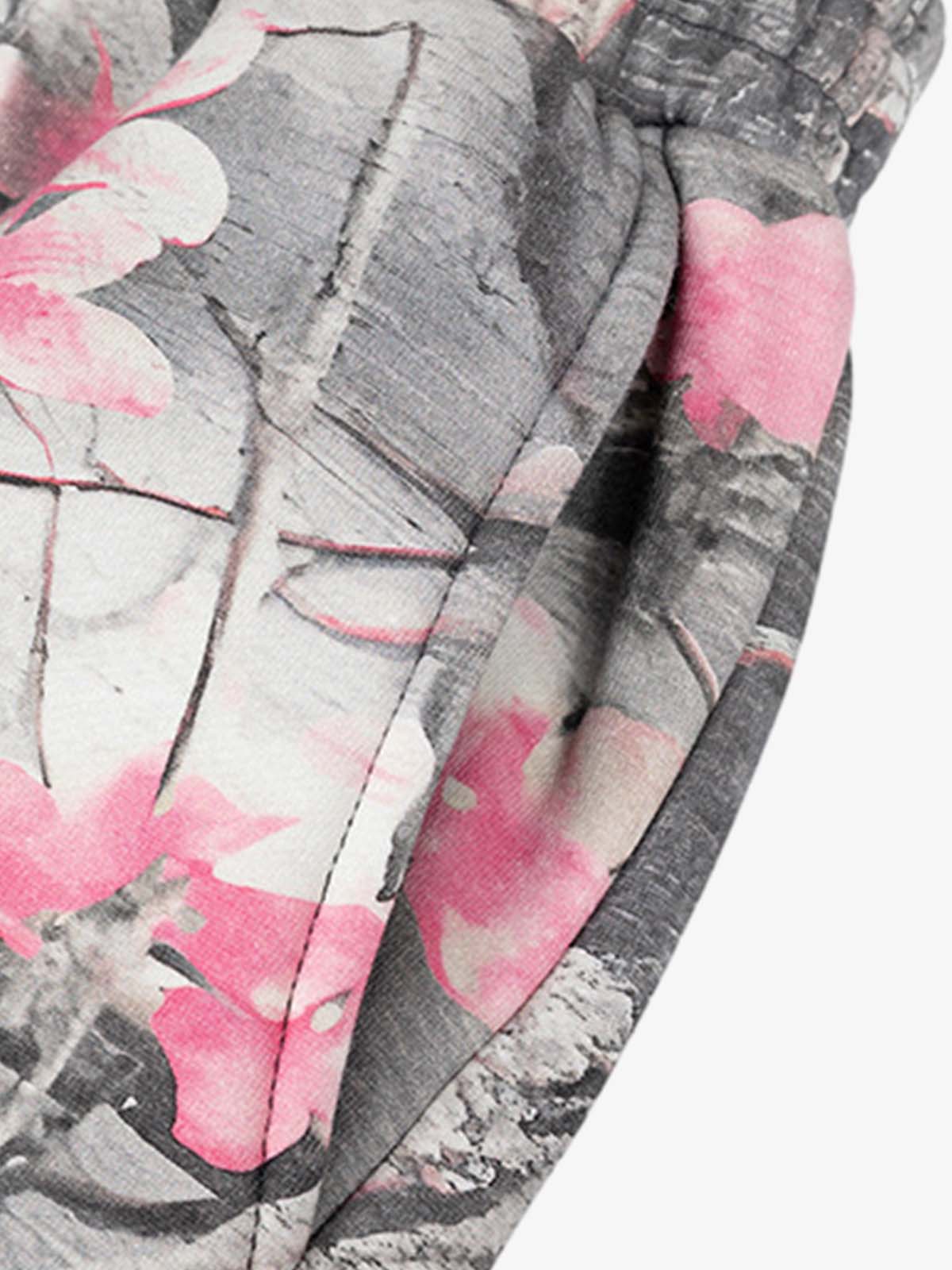 Gothic Devil Graphic Fleece-Lined Wide-Leg Sweatpants 