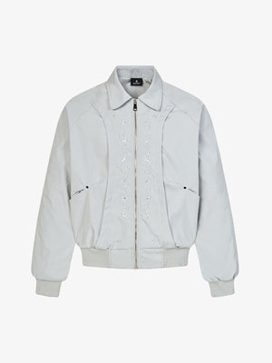 Deconstructed Patchwork Bomber Jacket