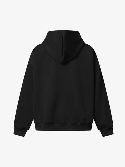Embroidered Pegasus Zip-Up Hoodie