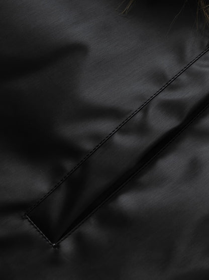 Winter-Ready Corduroy Jacket with Faux Fur Trim for Men 