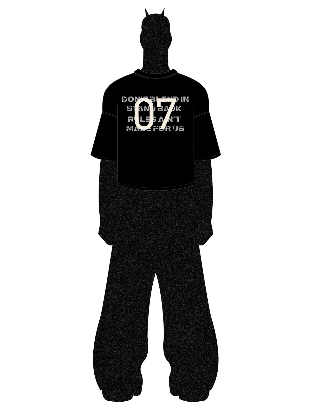 Distressed NO.7 Graphic T-Shirt