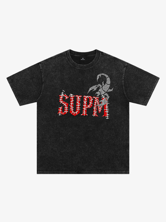 Washed Scorpion Graphic T-Shirt