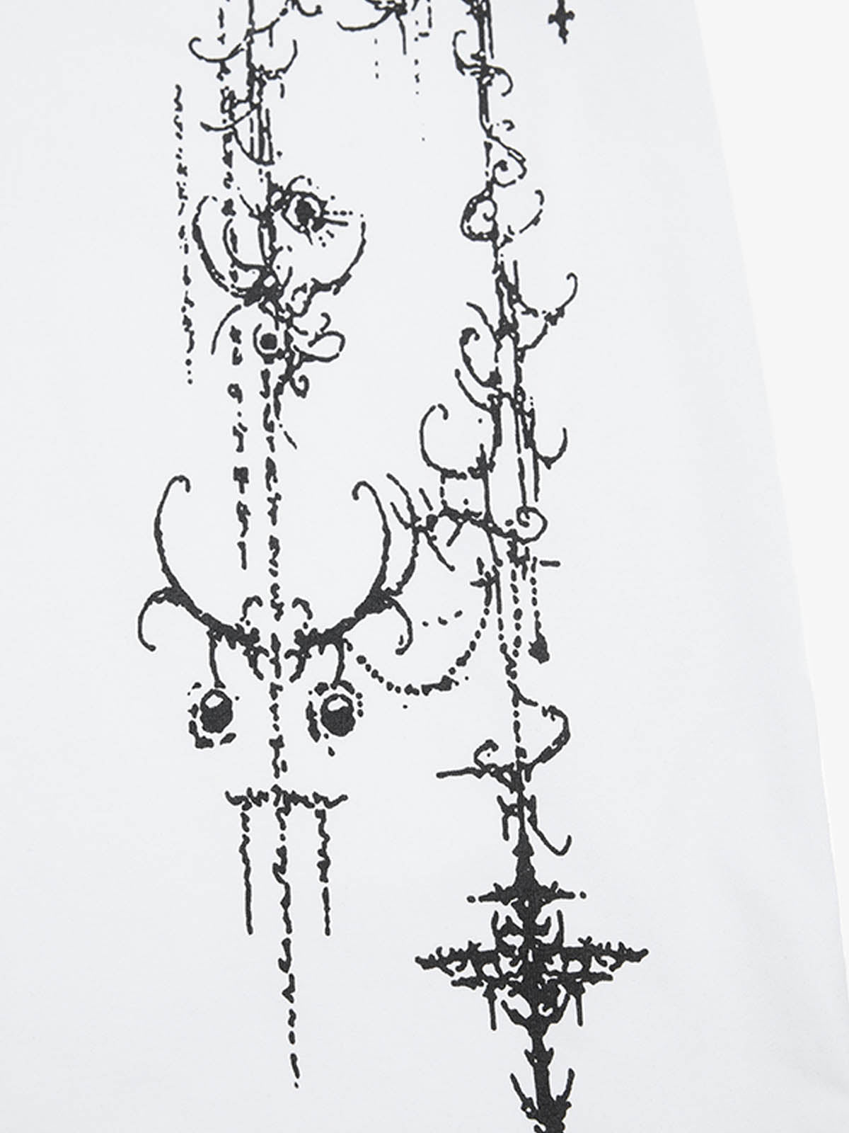 Gothic Thorns Pattern T-Shirt