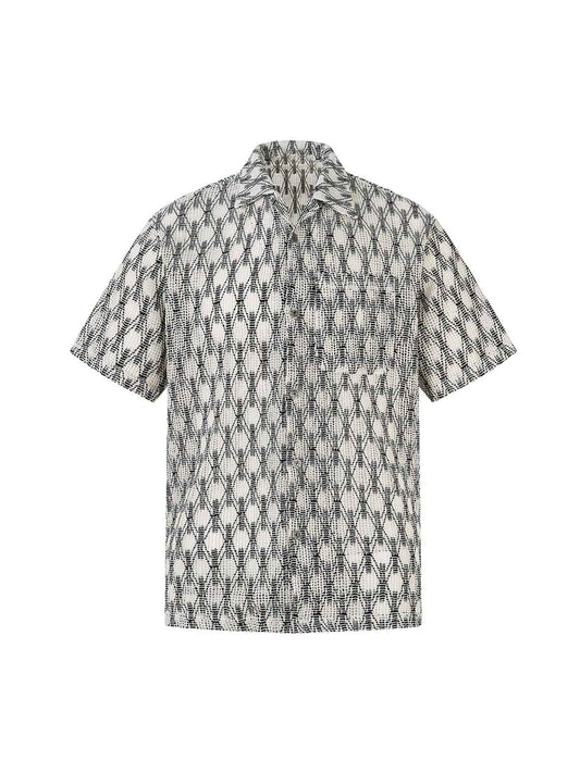 Crochet Hollow Button-Up Shirt 