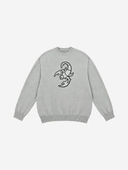 Scorpion Star Graphic Knit Sweater