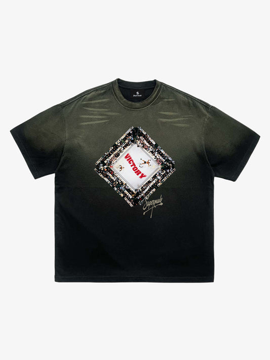 Vintage Distressed Boxing Graphic T-Shirt