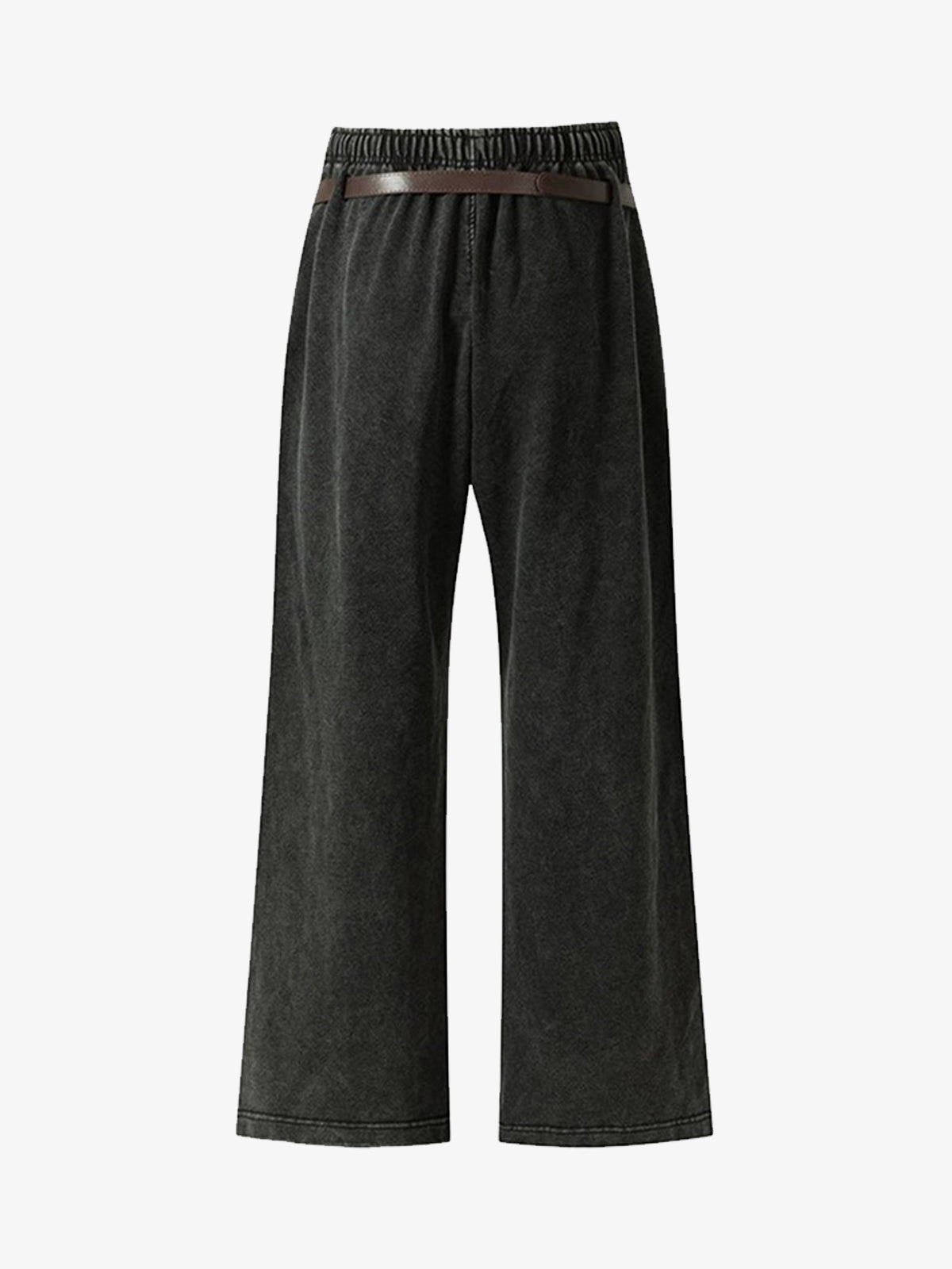 Wide-Leg Trousers with Adjustable Belt for Casual and Everyday Wear 