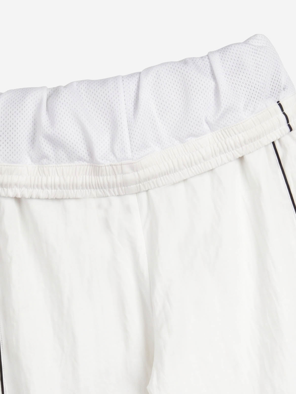 Color Block Embroidered Foldover-Waist Drawstring Track Pants