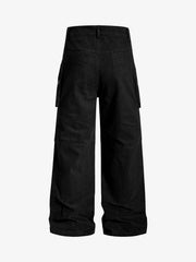 Vintage Utility Studded Cross Straight Leg Pants 
