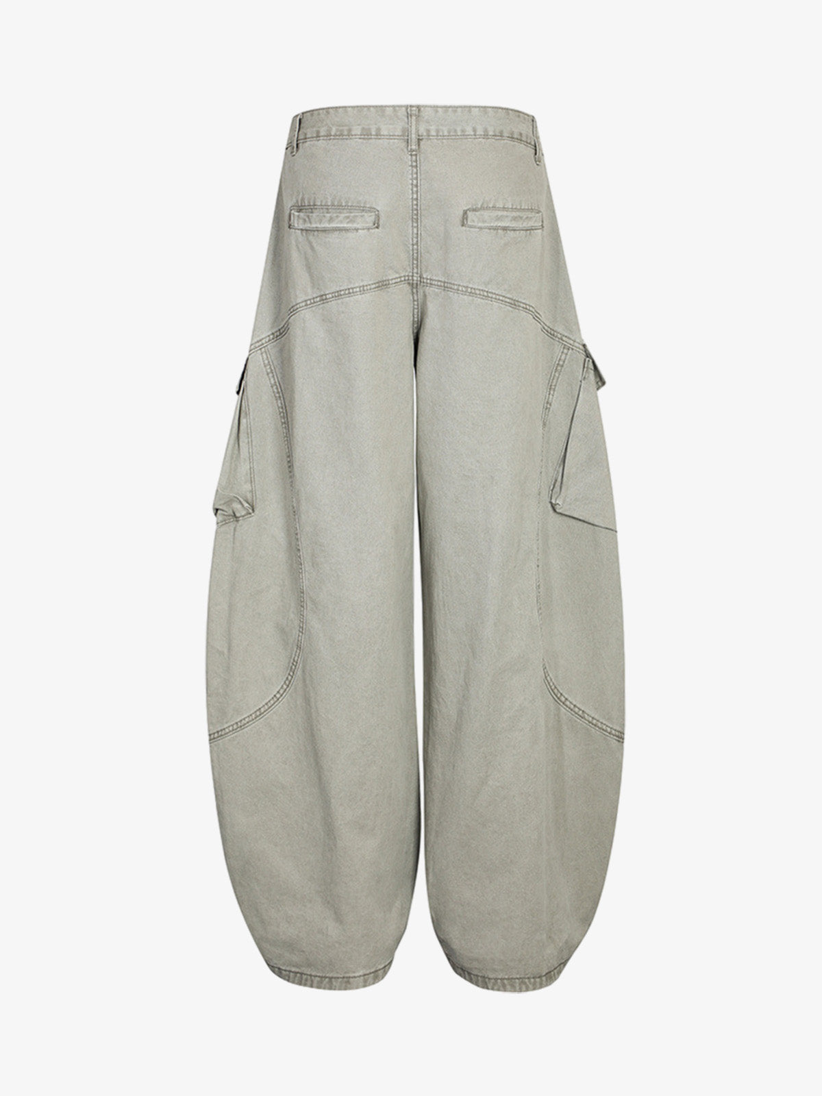 Wide-Leg Cargo Pants with Unique Pocket Design for Casual Style 