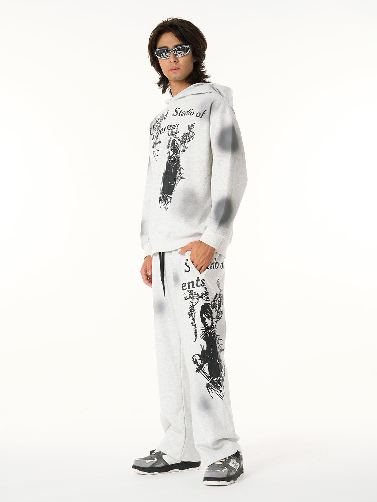 Supermade × Mortemartt Graphic Hooded Jacket- 2279 