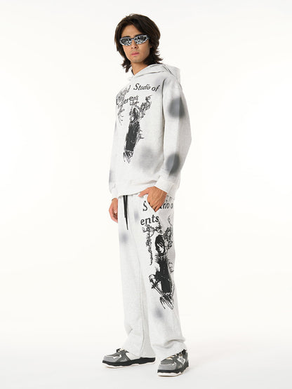 Supermade × Mortemartt Graphic Hooded Jacket- 2279 