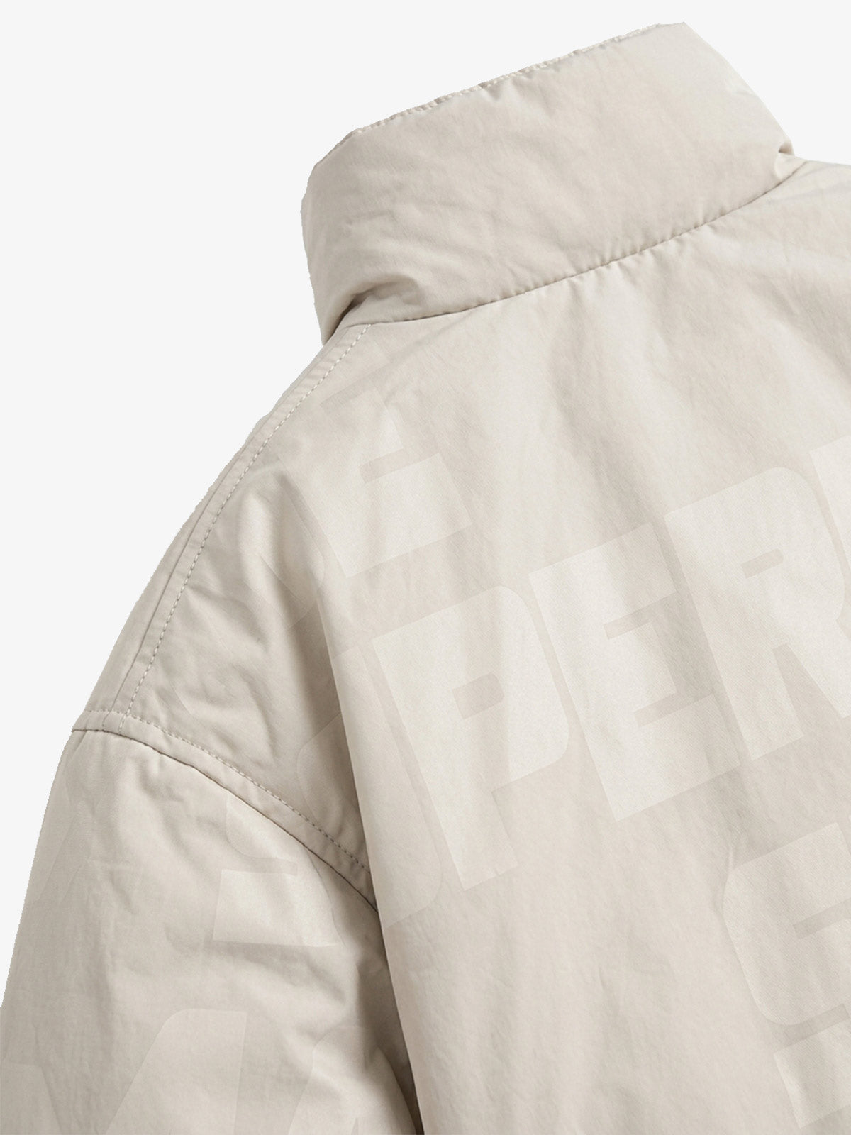Embroidered All-Over Print Padded Coats