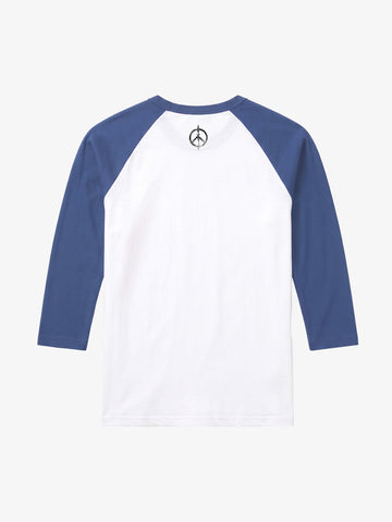 Logo Graphic Tailored-Fit 5/8 Raglan Sleeve Top