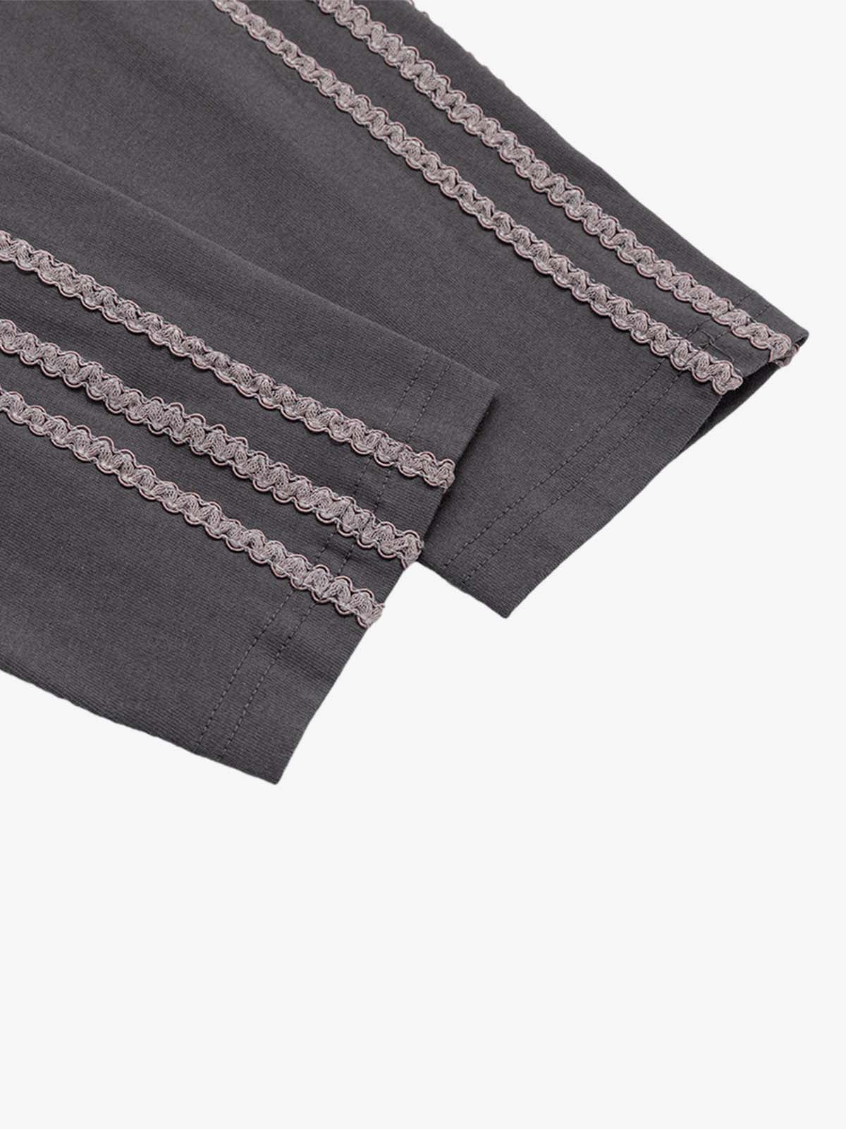 Striped Graphic Layered Patchwork Sweatshirt