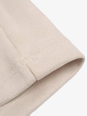 Suede-Touch Embroidered Sport Color-Block T-Shirt 